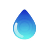 BlurQ app logo — blue and teal water drop